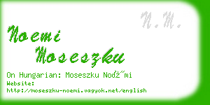 noemi moseszku business card